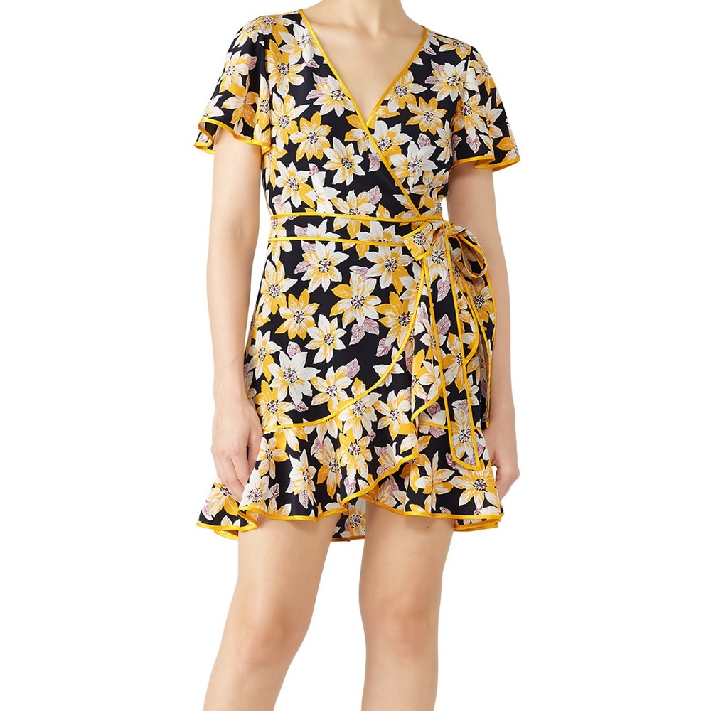 NWT Cinq à Sept Floral Cameron Wrap Dress